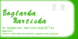 boglarka martiska business card